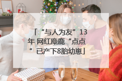 “与人为友”13年 网红麋鹿“点点”已产下8胎幼崽