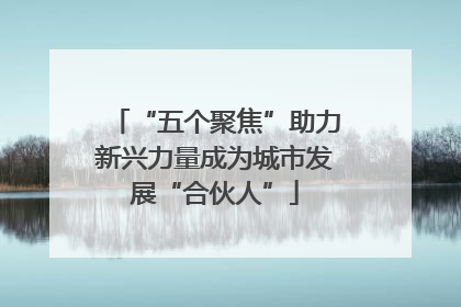 “五个聚焦”助力新兴力量成为城市发展“合伙人”