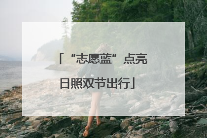 “志愿蓝”点亮日照双节出行