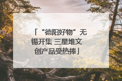“德阳好物”无锡开集 三星堆文创产品受热捧