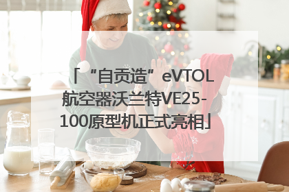 “自贡造”eVTOL航空器沃兰特VE25-100原型机正式亮相