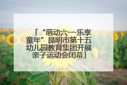 “萌动六一·乐享童年”昆明市第十五幼儿园教育集团开展亲子运动会闭幕