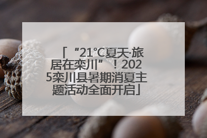“21℃夏天·旅居在栾川”！2025栾川县暑期消夏主题活动全面开启