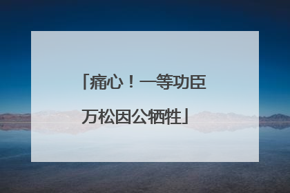 痛心！一等功臣万松因公牺牲