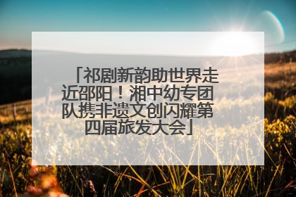 祁剧新韵助世界走近邵阳！湘中幼专团队携非遗文创闪耀第四届旅发大会