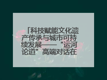 科技赋能文化遗产传承与城市可持续发展——“运河论道”高端对话在京举办