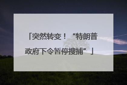 突然转变！“特朗普政府下令暂停搜捕”