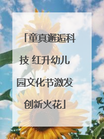 童真邂逅科技 红升幼儿园文化节激发创新火花