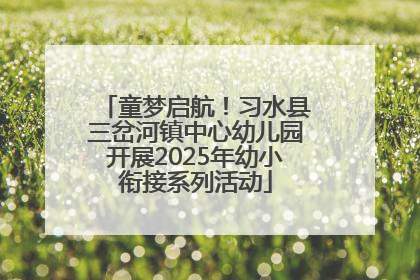 童梦启航！习水县三岔河镇中心幼儿园开展2025年幼小衔接系列活动