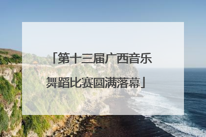 第十三届广西音乐舞蹈比赛圆满落幕
