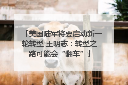美国陆军将要启动新一轮转型 王明志：转型之路可能会“翻车”