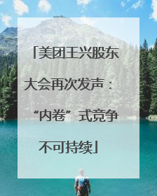 美团王兴股东大会再次发声：“内卷”式竞争不可持续
