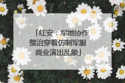 红安：军地协作整治穿着仿制军服商业演出乱象
