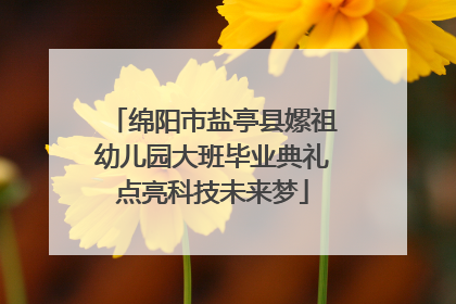绵阳市盐亭县嫘祖幼儿园大班毕业典礼点亮科技未来梦