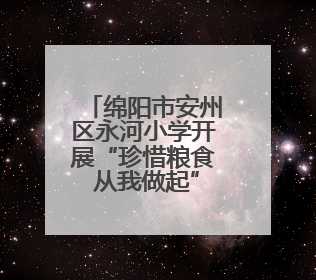 绵阳市安州区永河小学开展“珍惜粮食 从我做起”主题教育实践活动