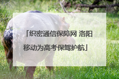 织密通信保障网 洛阳移动为高考保驾护航