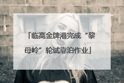 临高金牌港完成“黎母岭”轮试靠泊作业