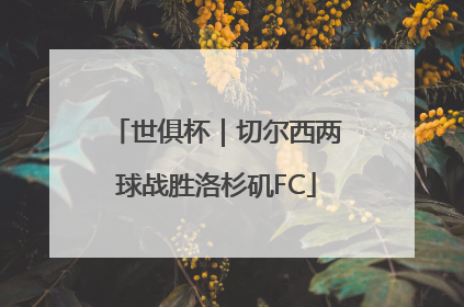 世俱杯｜切尔西两球战胜洛杉矶FC