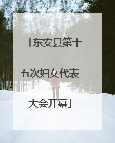 东安县第十五次妇女代表大会开幕