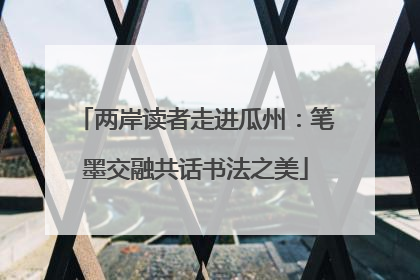 两岸读者走进瓜州：笔墨交融共话书法之美