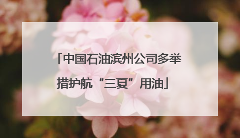 中国石油滨州公司多举措护航“三夏”用油