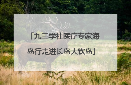 九三学社医疗专家海岛行走进长岛大钦岛