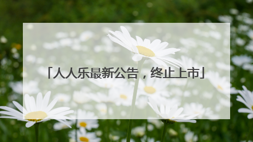 人人乐最新公告，终止上市