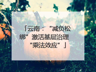 云南：“减负松绑”激活基层治理“乘法效应”