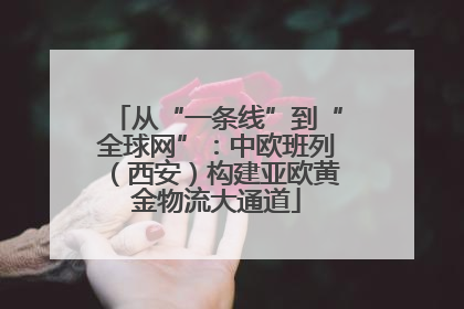 从“一条线”到“全球网”：中欧班列（西安）构建亚欧黄金物流大通道