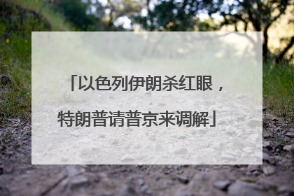 以色列伊朗杀红眼，特朗普请普京来调解