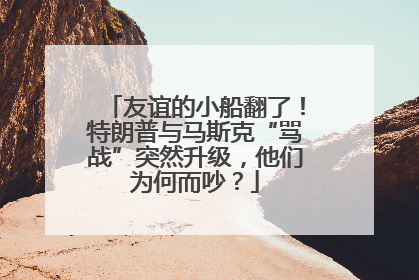 友谊的小船翻了！特朗普与马斯克“骂战”突然升级，他们为何而吵？