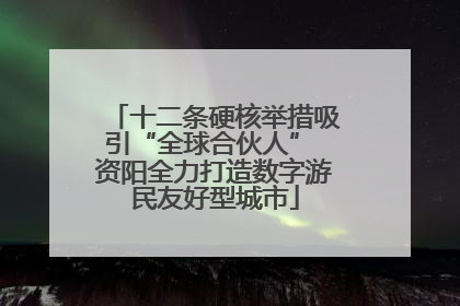 十二条硬核举措吸引“全球合伙人” 资阳全力打造数字游民友好型城市