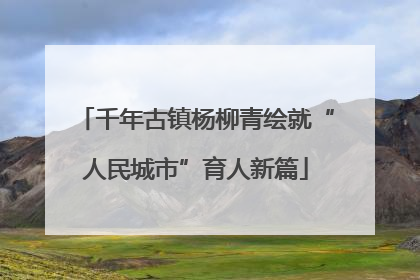 千年古镇杨柳青绘就“人民城市”育人新篇