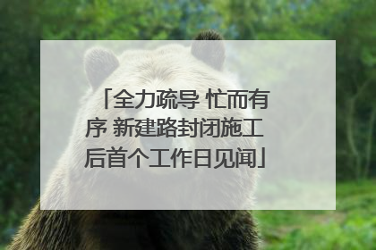 全力疏导 忙而有序 新建路封闭施工后首个工作日见闻