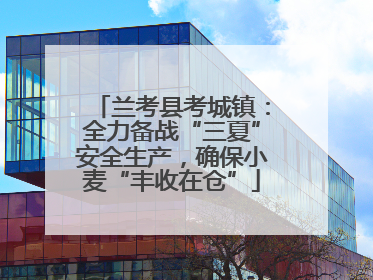 兰考县考城镇：全力备战“三夏”安全生产，确保小麦“丰收在仓”