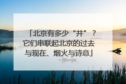 北京有多少“井”？它们串联起北京的过去与现在、烟火与诗意
