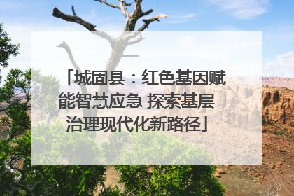 城固县：红色基因赋能智慧应急 探索基层治理现代化新路径
