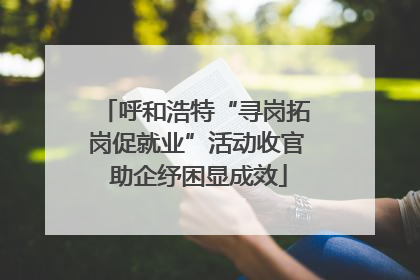 呼和浩特“寻岗拓岗促就业”活动收官 助企纾困显成效
