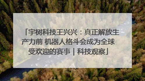 宇树科技王兴兴：真正解放生产力前 机器人格斗会成为全球受欢迎的赛事｜科技观察