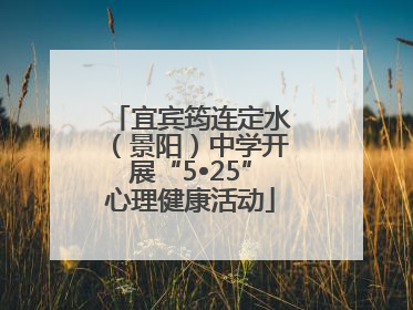 宜宾筠连定水（景阳）中学开展“5•25”心理健康活动