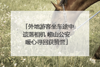 外地游客坐车途中遗落相机 崂山公安暖心寻回获赞誉