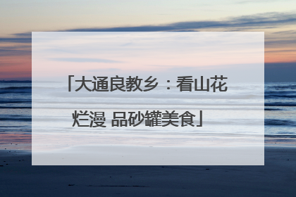 大通良教乡：看山花烂漫 品砂罐美食