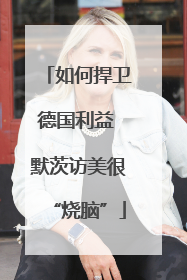 如何捍卫德国利益 默茨访美很“烧脑”