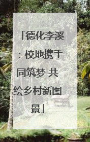 德化李溪：校地携手同筑梦 共绘乡村新图景