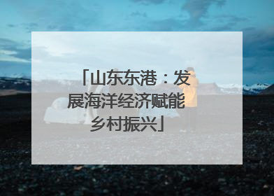 山东东港：发展海洋经济赋能乡村振兴