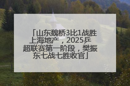 山东魏桥3比1战胜上海地产，2025乒超联赛第一阶段，樊振东七战七胜收官
