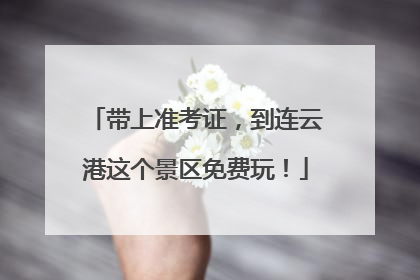 带上准考证，到连云港这个景区免费玩！