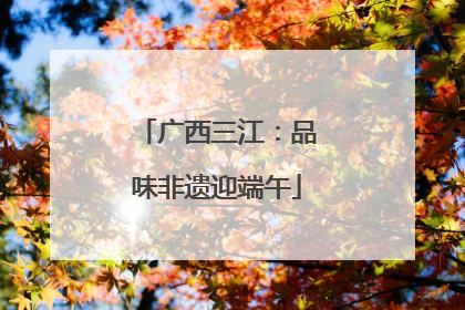 广西三江：品味非遗迎端午