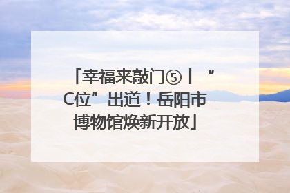 幸福来敲门⑤丨“C位”出道！岳阳市博物馆焕新开放