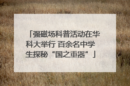 强磁场科普活动在华科大举行 百余名中学生探秘“国之重器”